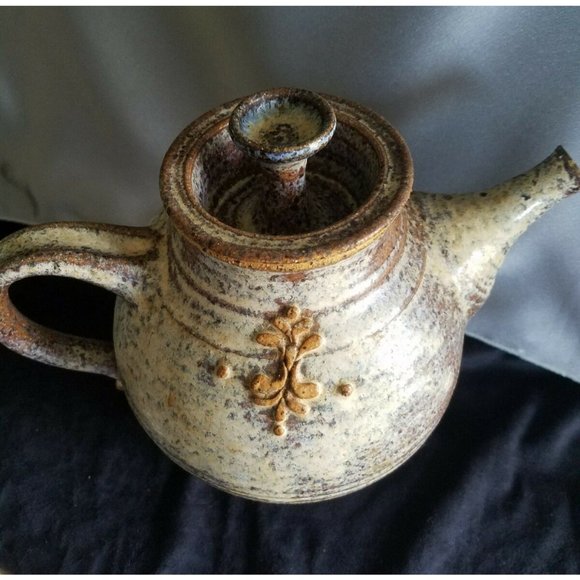 Vintage 1970's Carla Dunaway early Studio Pottery Tea Pot 10" high signed - Picture 3 of 10
